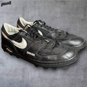 Vintage Nike Shark Soccer Shoes Mens Size 12 90s Rare Football Cleats